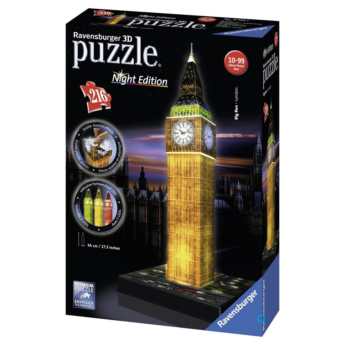 RAVENSBURGER Puzzle 3D Big Ben - Night Edition - 216 pièces pas