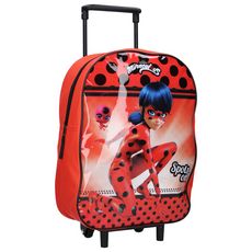 Sac Gouter A Roulettes 1 Compartiment Fille Heroines Miraculous Rouge Pas Cher A Prix Auchan