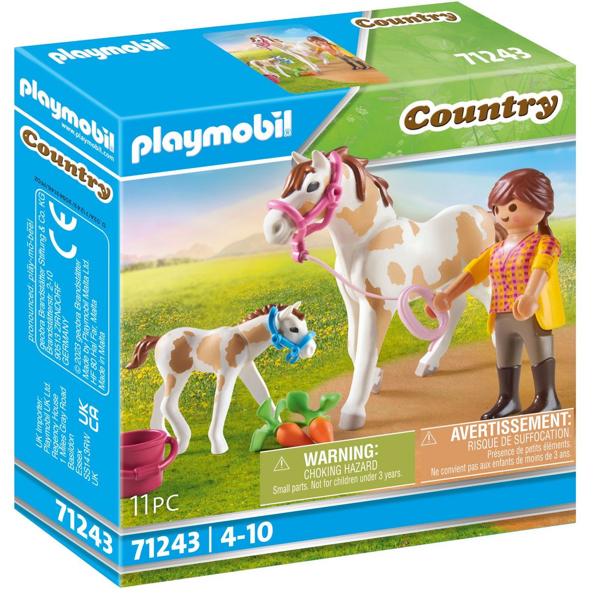 ② Famille de chevaux Playmobil p — Jouets
