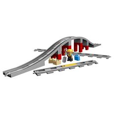 LEGO DUPLO 10872 - Ma Ville Les Rails Et Le Pont Du Train