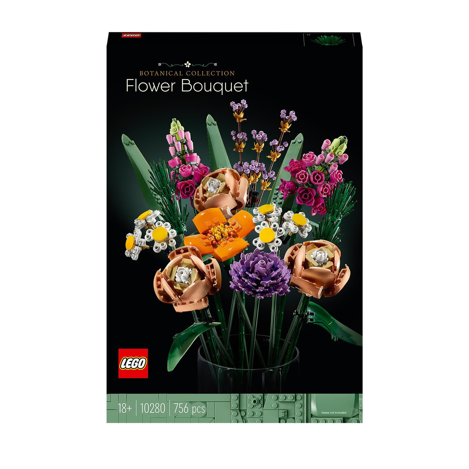 LEGO Icons 10280 Bouquet de fleur, kit de décoration botanique DIY