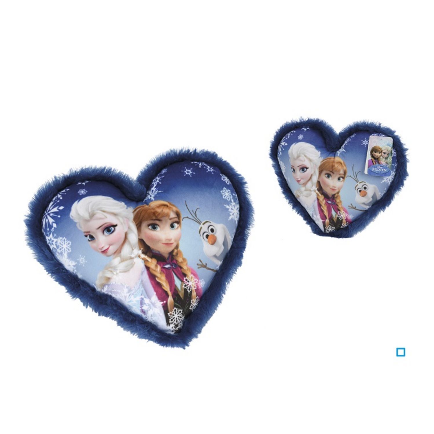 Coussin Forme Cœur - Disney La Reine des Neiges - Anna et Elsa