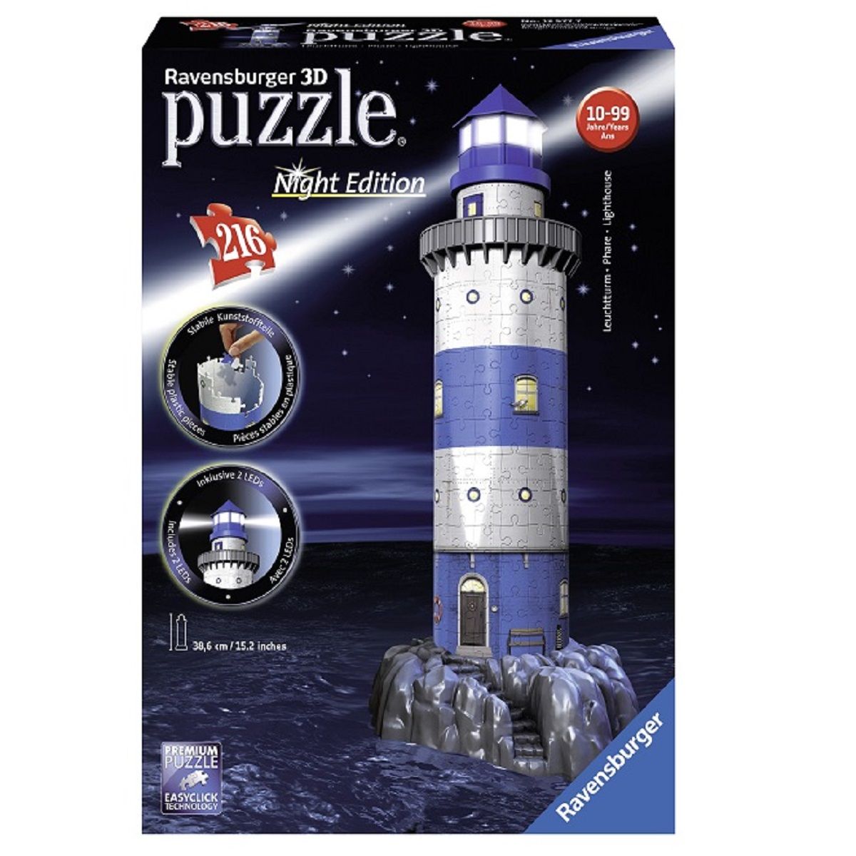 RAVENSBURGER Puzzle 3D Phare - Night Edition