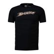  T-shirt Noir Homme NHL Anaheim Ducks. Coloris disponibles : Noir