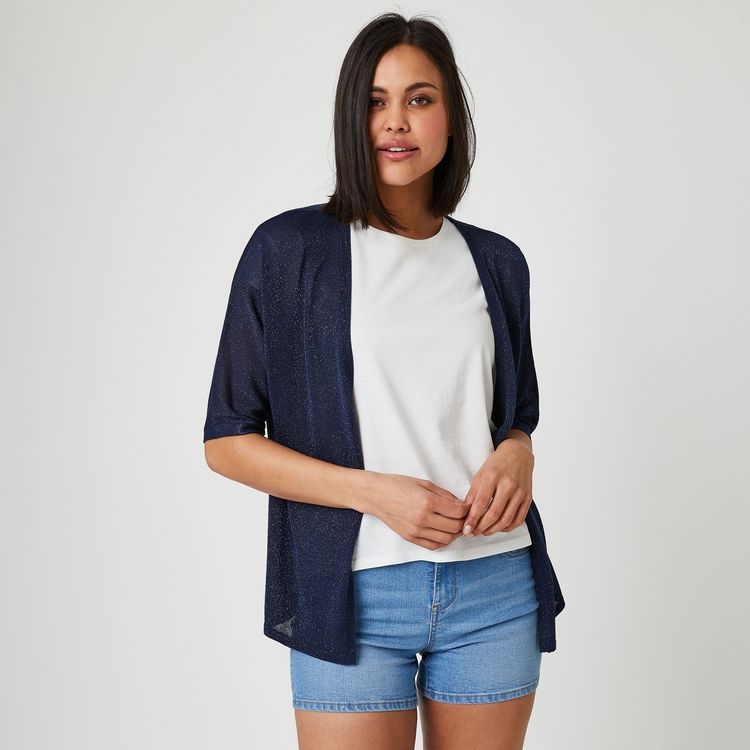 IN EXTENSO gilet cardigan femme bleu taille XL pas cher Auchan