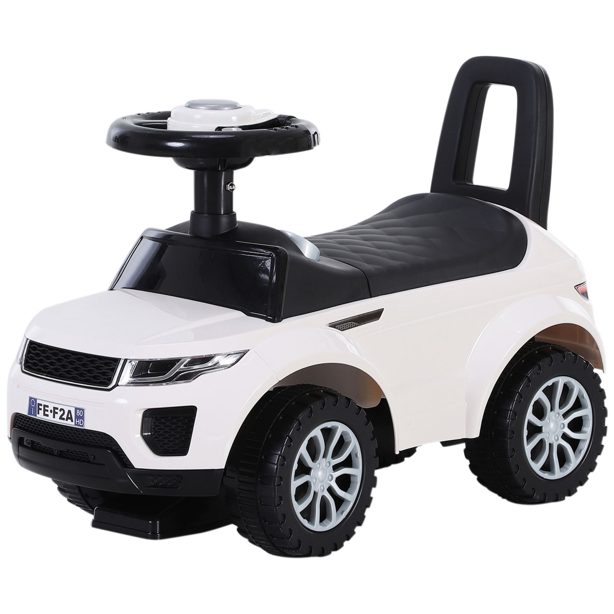 Porteur Enfant Voiture Rétro Avec Klaxon Et Coffre Métal Pp Noir à Prix  Carrefour