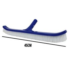 Tête de brosse paroi 45 cm bleu pour piscine adaptable sur manche standard ou télescopique