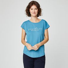 IN EXTENSO T-shirt manches courtes de sport bleu femme