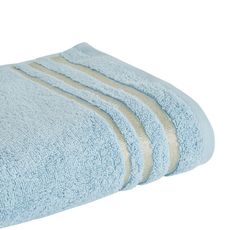 ACTUEL Maxi drap de bain en coton liteau Lurex 500 g/m² SANDY  (Bleu)