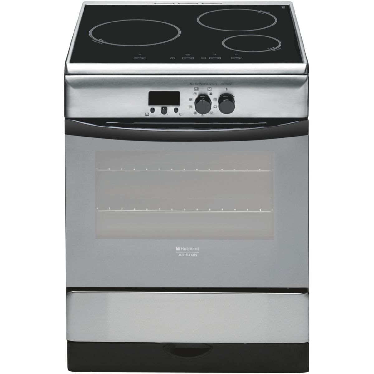 HOTPOINT Cuisinière induction HF63ILMPAA MultiPyrolyse pas cher 