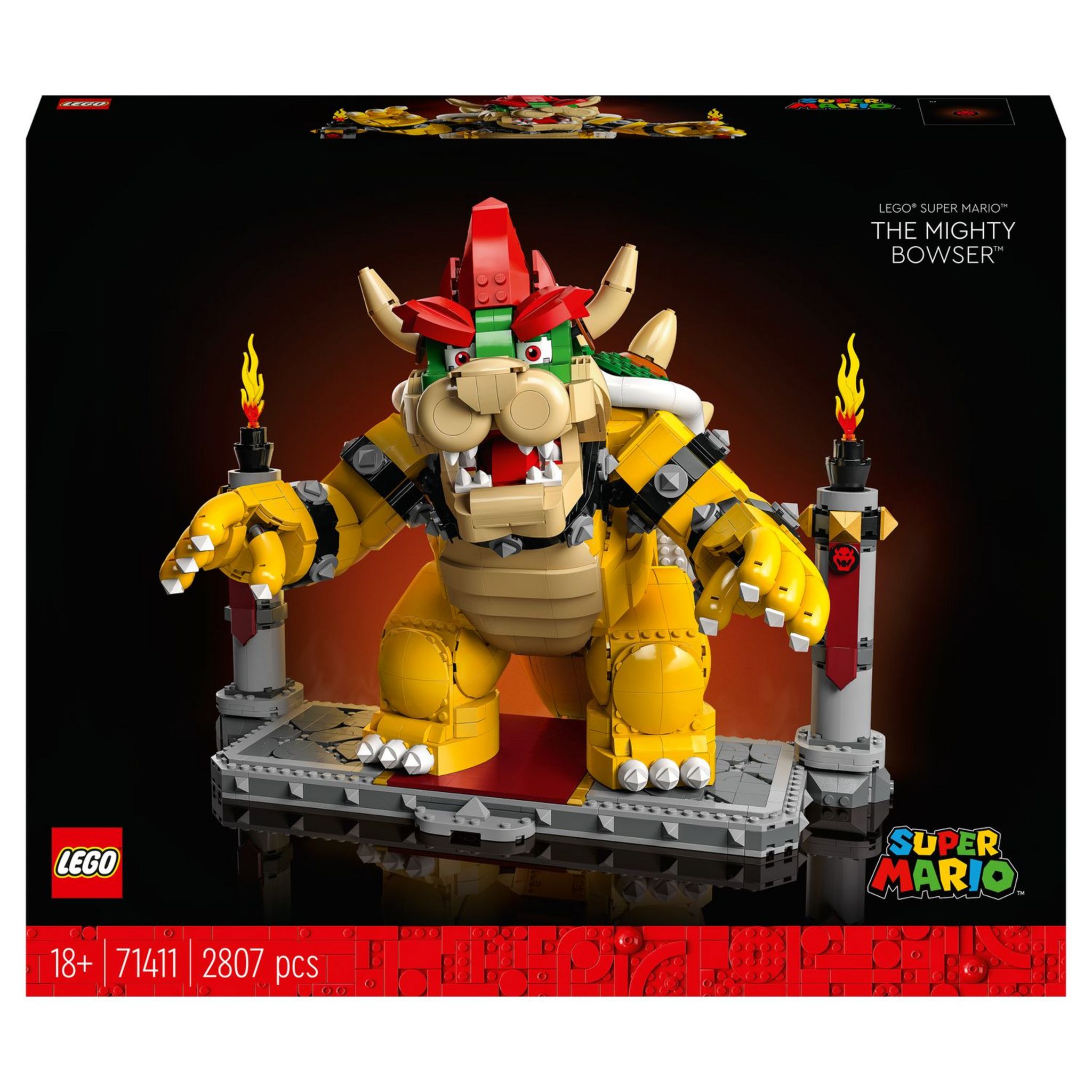 LEGO Super Mario 71411 Le Puissant Bowser, Figurine, Kit de Construction,  Collection, Cadeau pas cher 