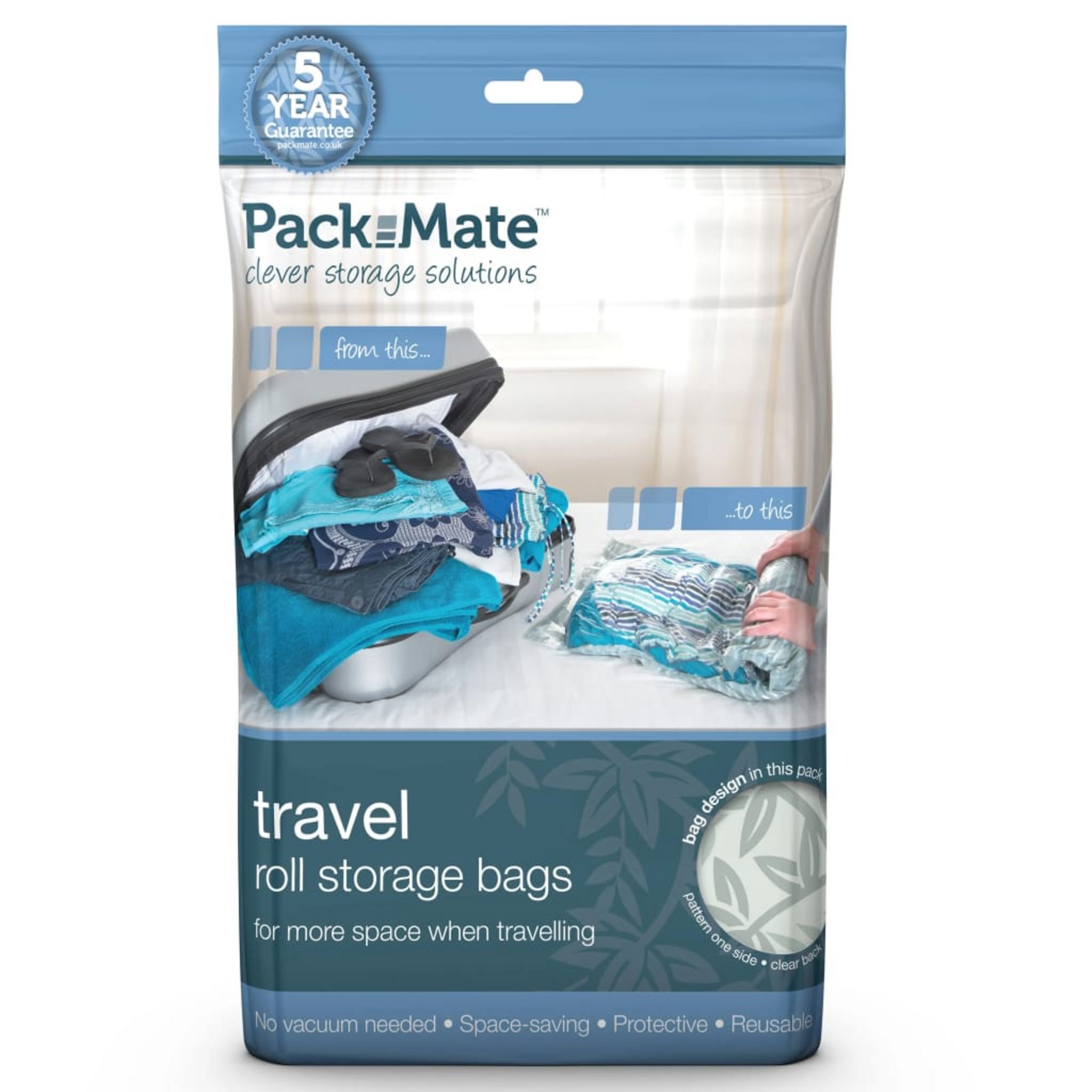 Packmate Sac de rangement sous vide 4 pcs Bleu PAC002 pas cher