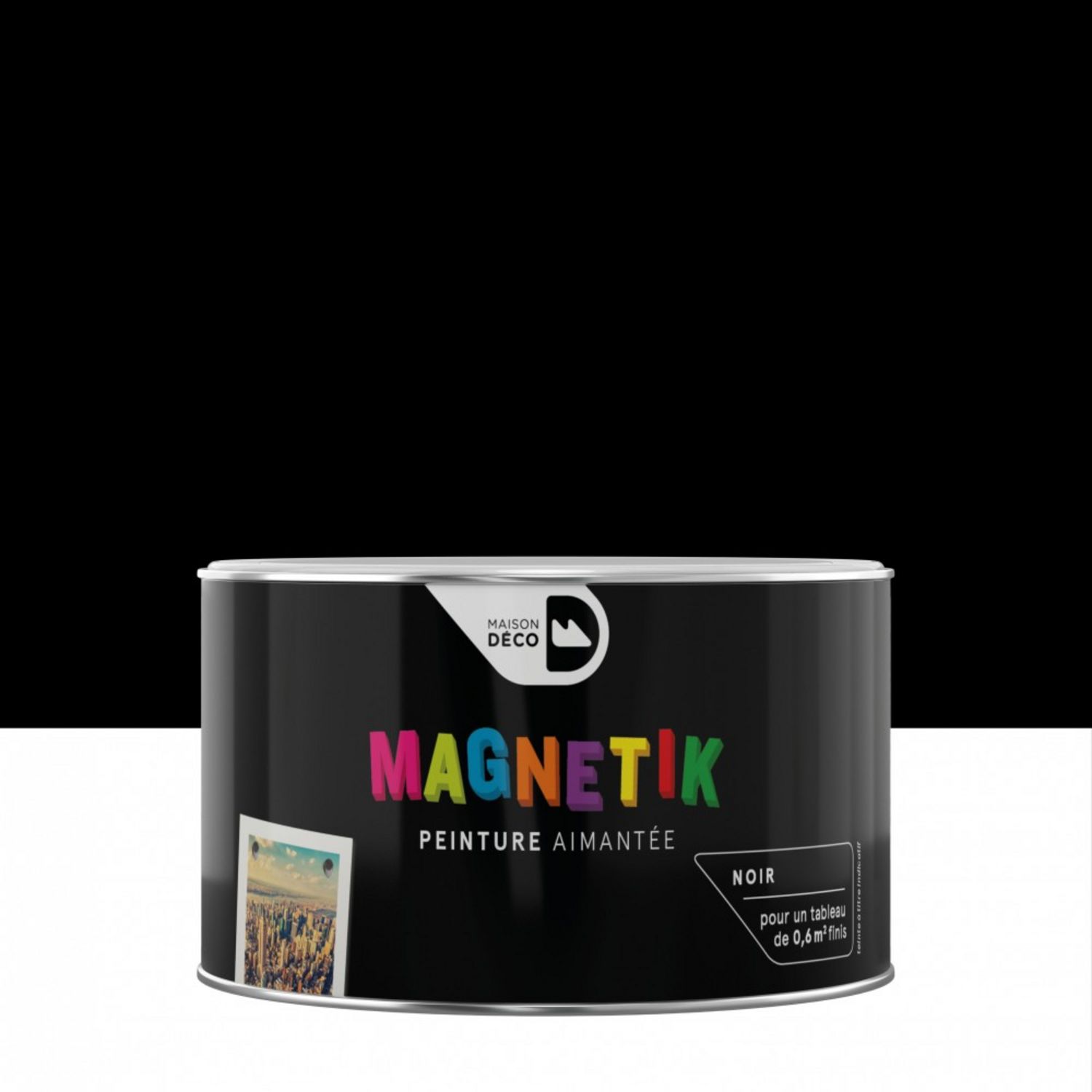 Maison deco Peinture magnétique noir satin MAISON DECO Magnétik c'est  génial ! 0.2 l pas cher 