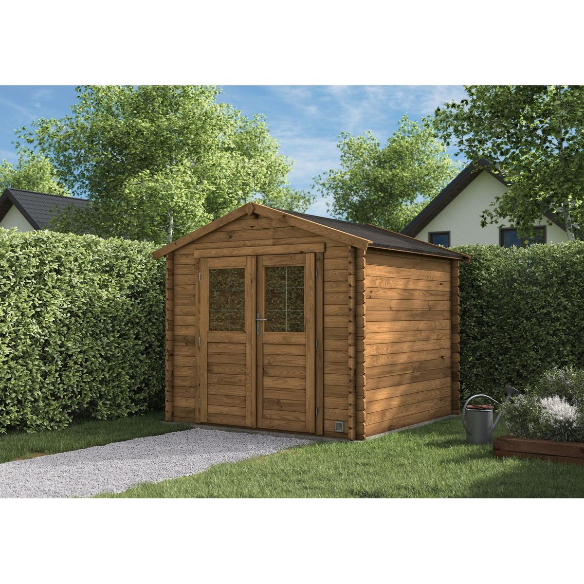 SOLID Abri de jardin bois - 4,6m² pas cher 