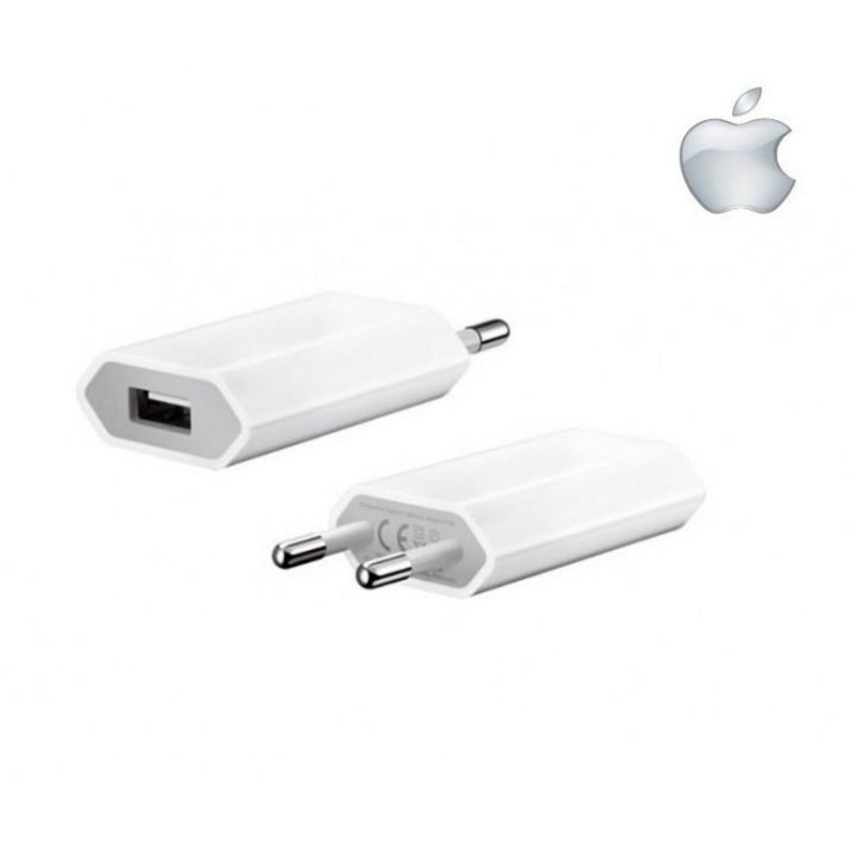  Adaptateur secteur chargeur Apple blanc puissance 1 Ampère pour iPhone