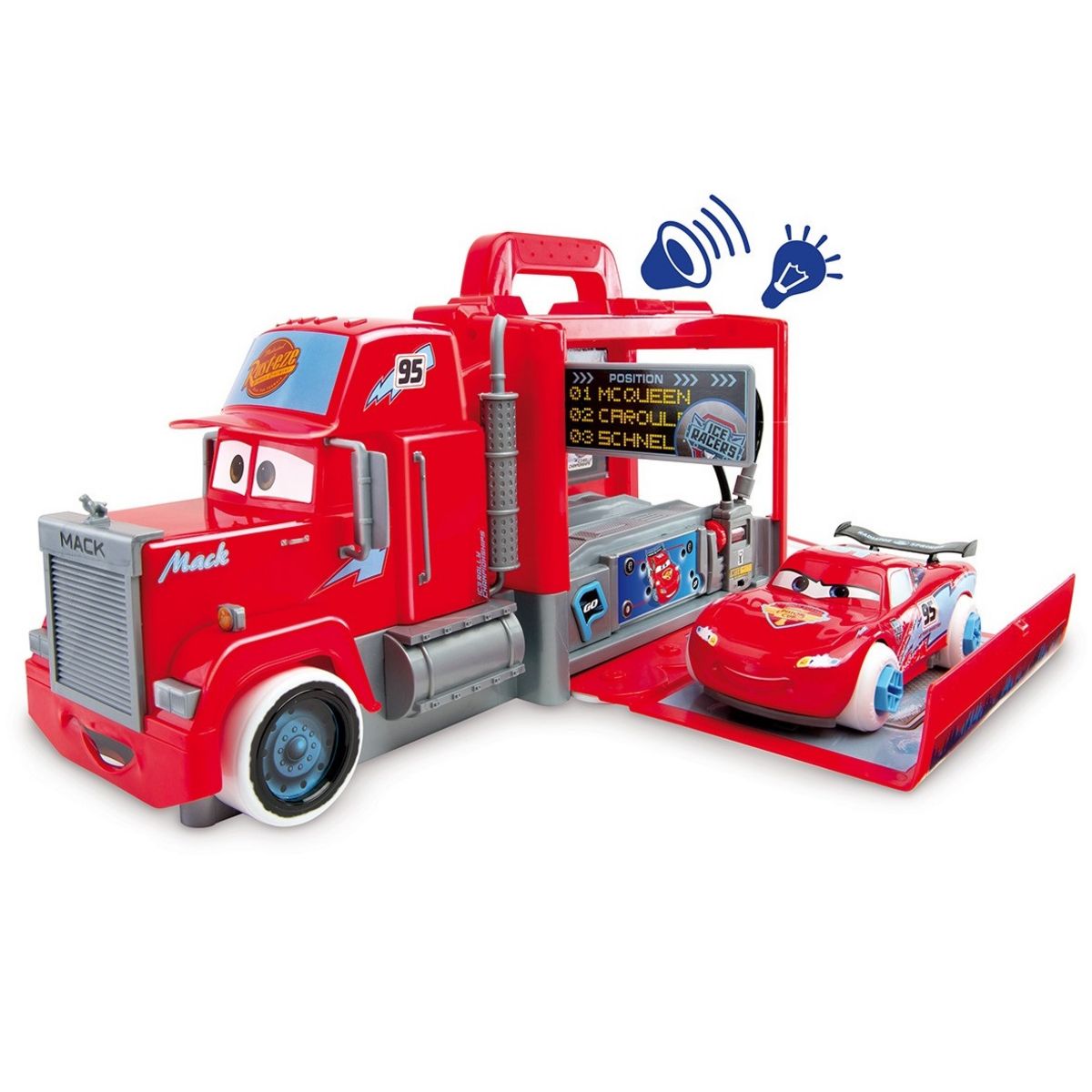 Jouet Camion Mack Truck Carbone Cars Disney Smoby Flash McQueen rouge -  Jouets/Jouets Disney Divers - La Boutique Disney