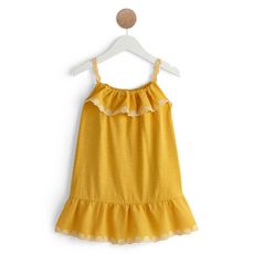 IN EXTENSO Robe à volants bébé fille (jaune)