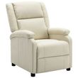 Fauteuil inclinable Blanc Similicuir