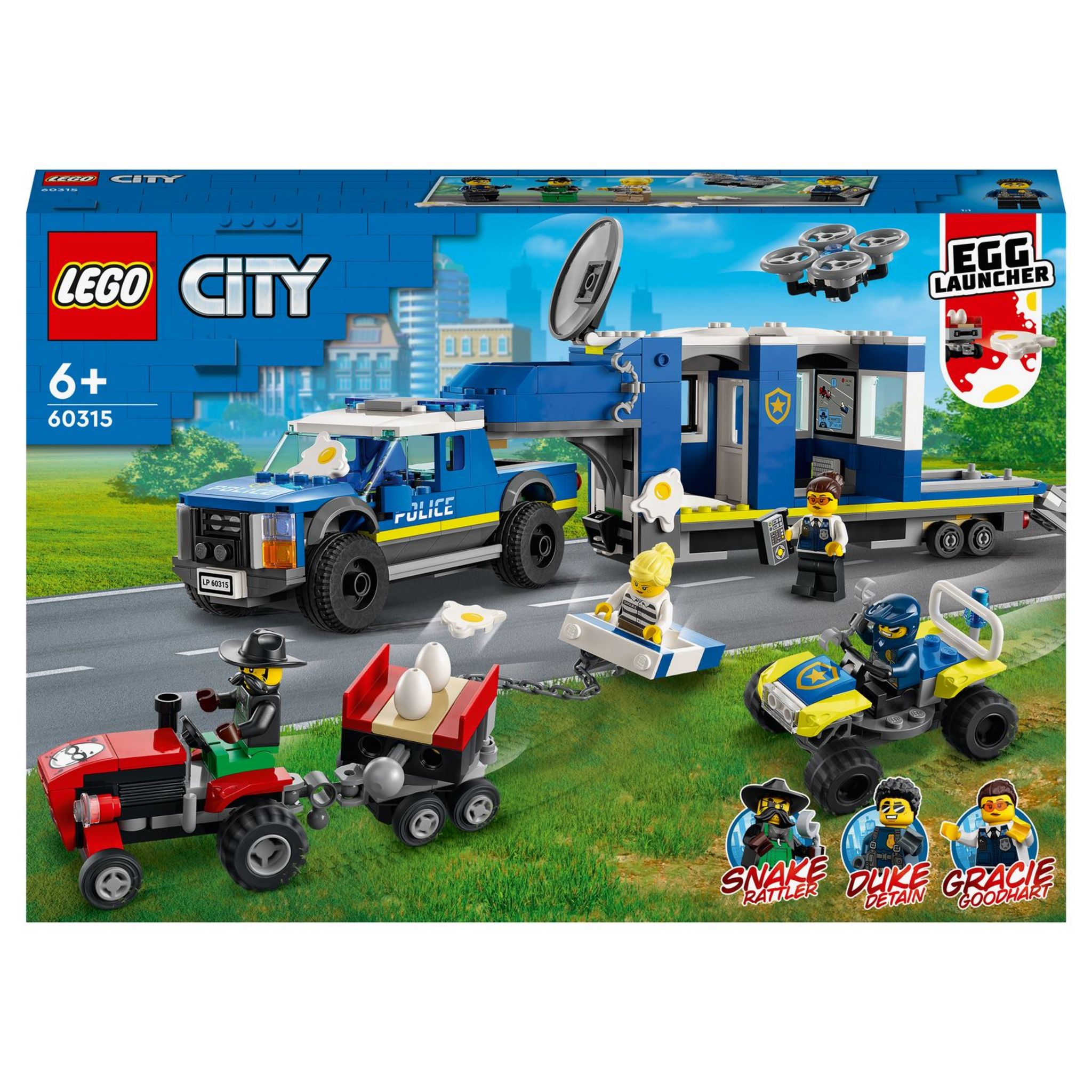 60315 - LEGO® City - Le camion de commandement mobile de la police LEGO :  King Jouet, Lego, briques et blocs LEGO - Jeux de construction