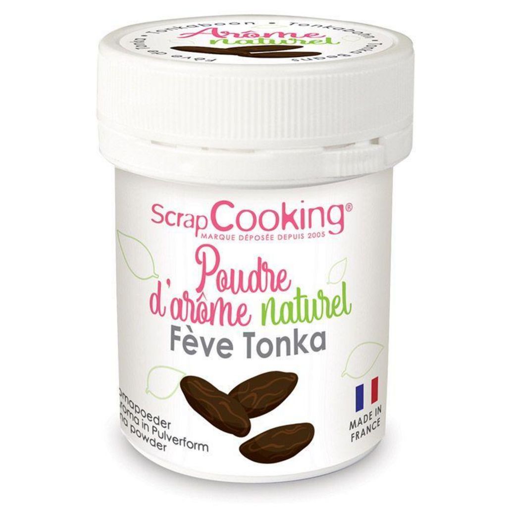 SCRAPCOOKING Arôme alimentaire naturel en poudre 12 g - Fève Tonka pas cher  