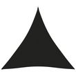 Voile de parasol Tissu Oxford triangulaire 5x5x5 m Noir