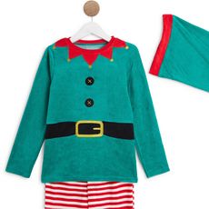 In Extenso Ensemble Pyjama Velours Lutin De Noel Garcon Pas Cher A Prix Auchan