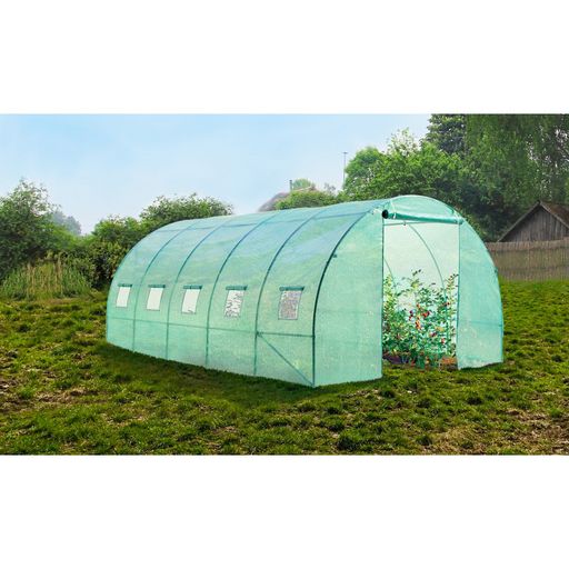 GARDENSTAR Serre de jardin 3m x 2m x 2m Couverture + tube acier pas cher 