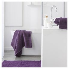 TODAY Drap de bain uni en coton 600G/M²  (Violet)