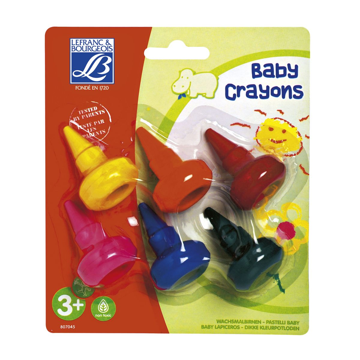 LEFRANC & BOURGEOIS Crayons de couleur x6 - Baby pas cher 