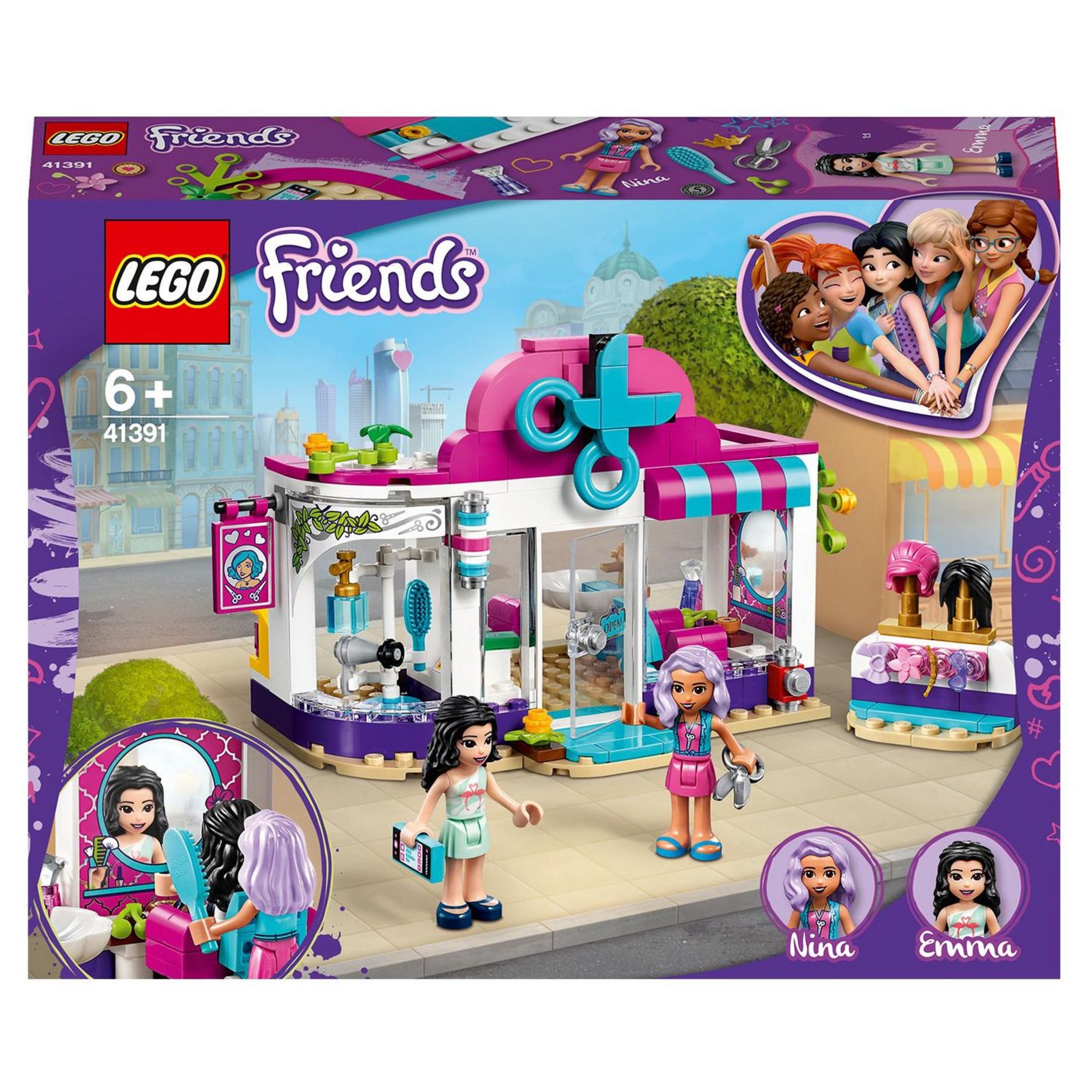 LEGO Friends 41743 Le salon de coiffure, Jouet de Coiffure avec