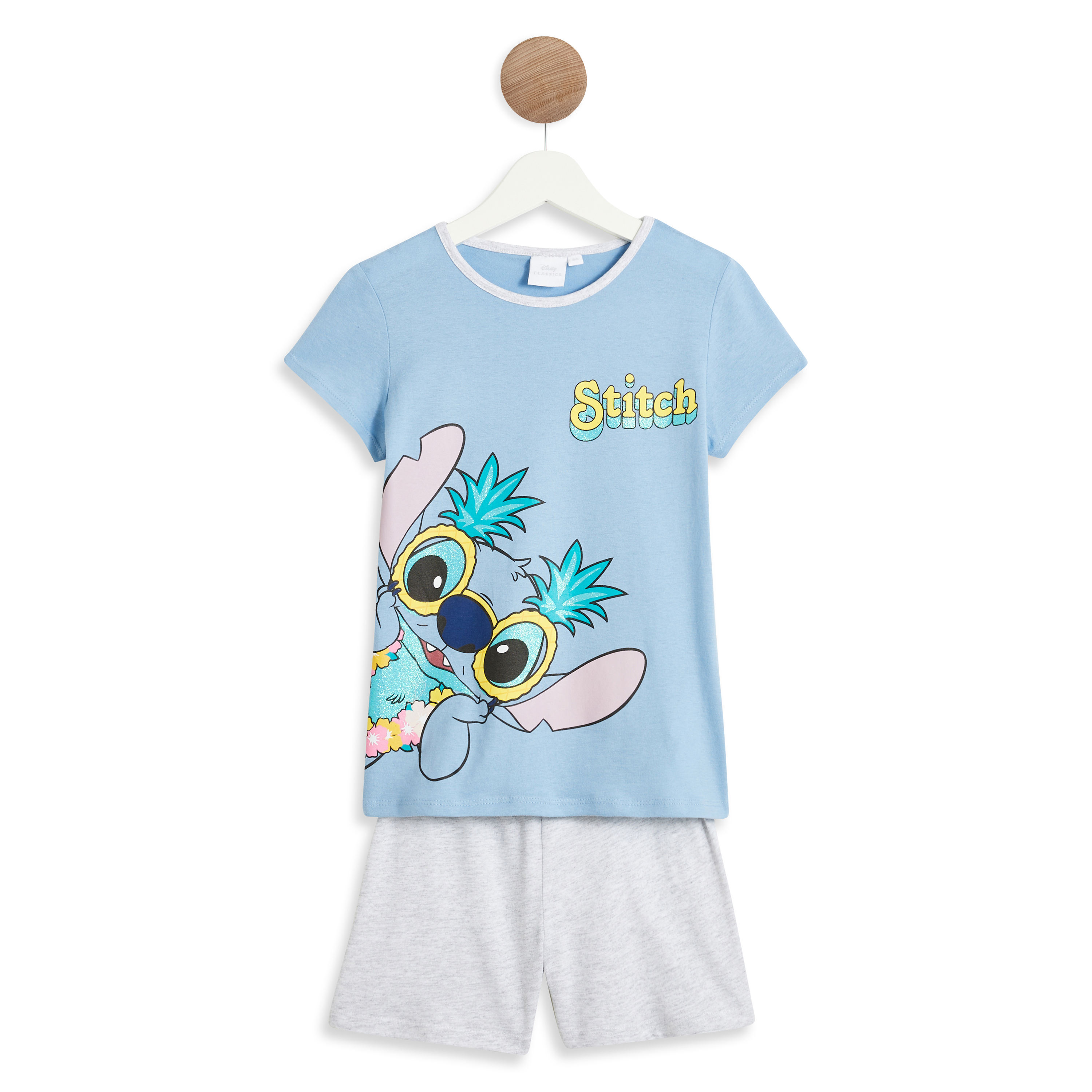 INEXTENSO Pyjama parme fille en coton STITCH pas cher 