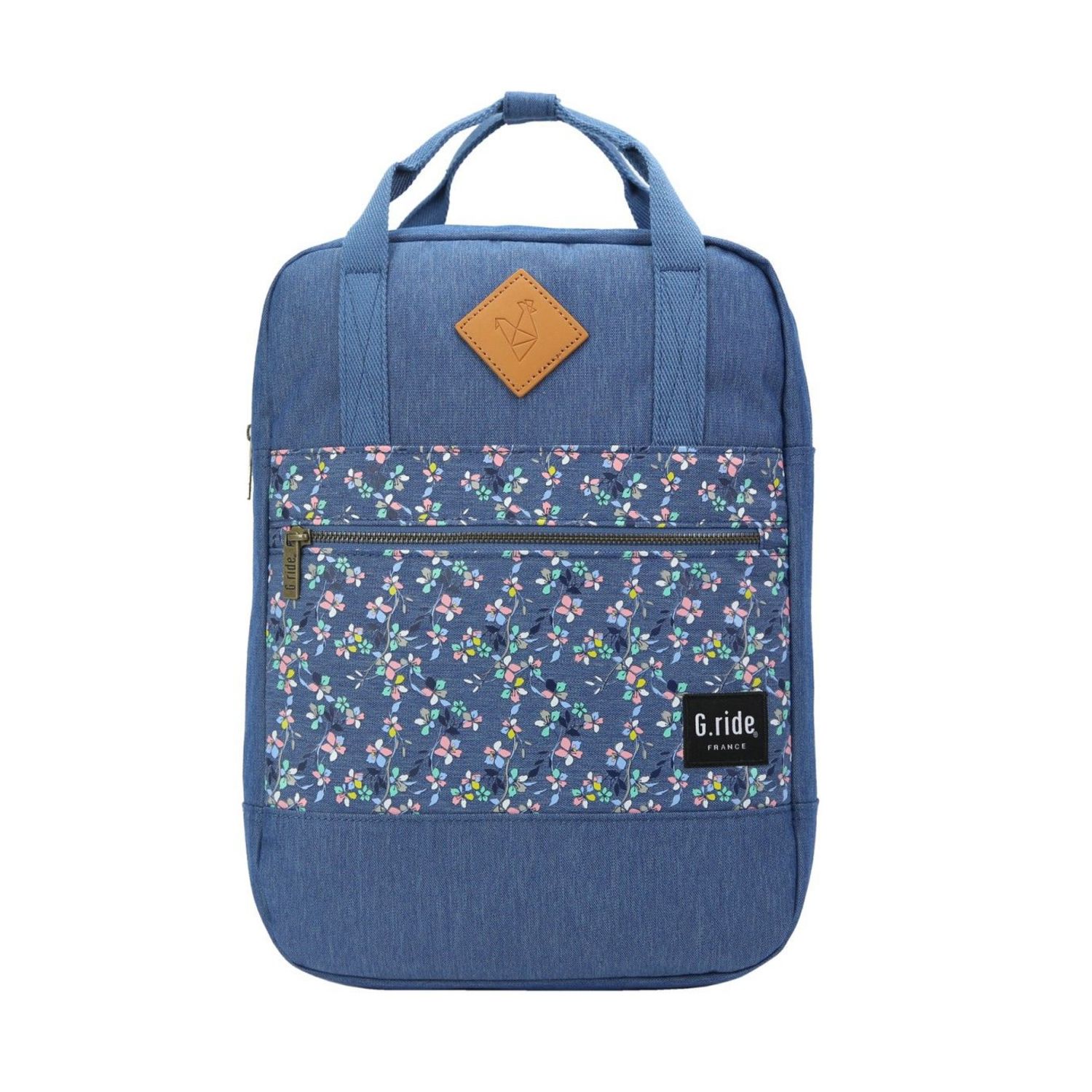 Sac dos Diane G.Ride Marine Motif Fleurs