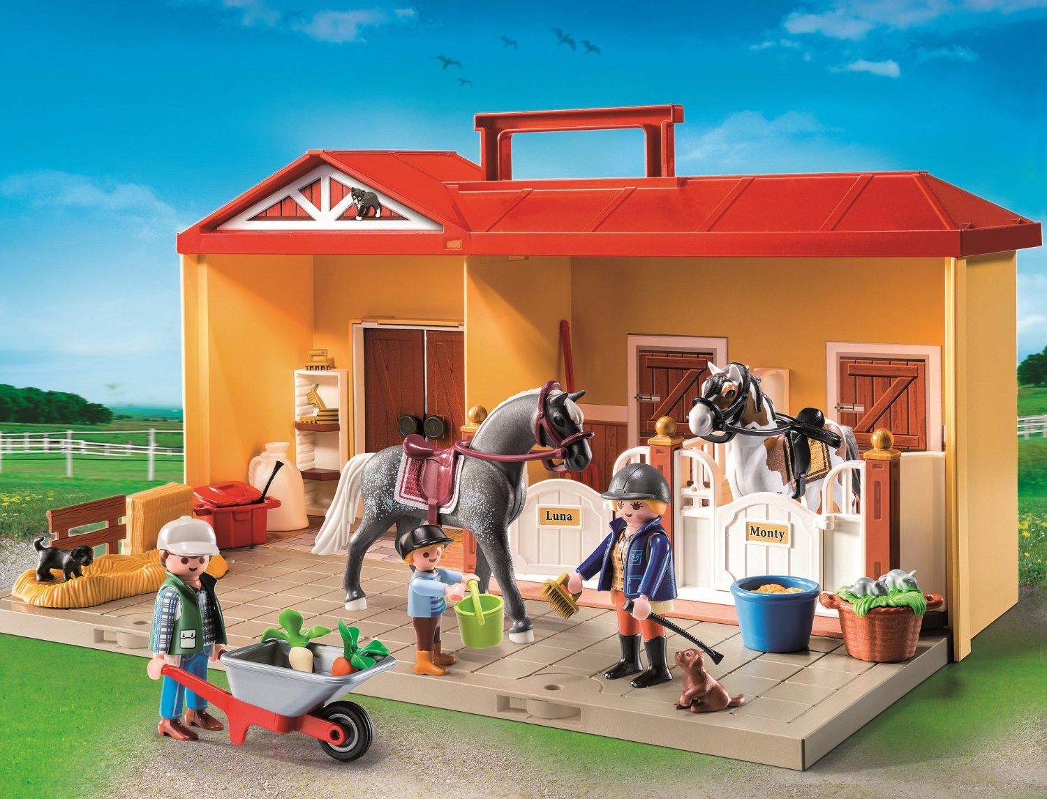 Playmobil écurie hot sale