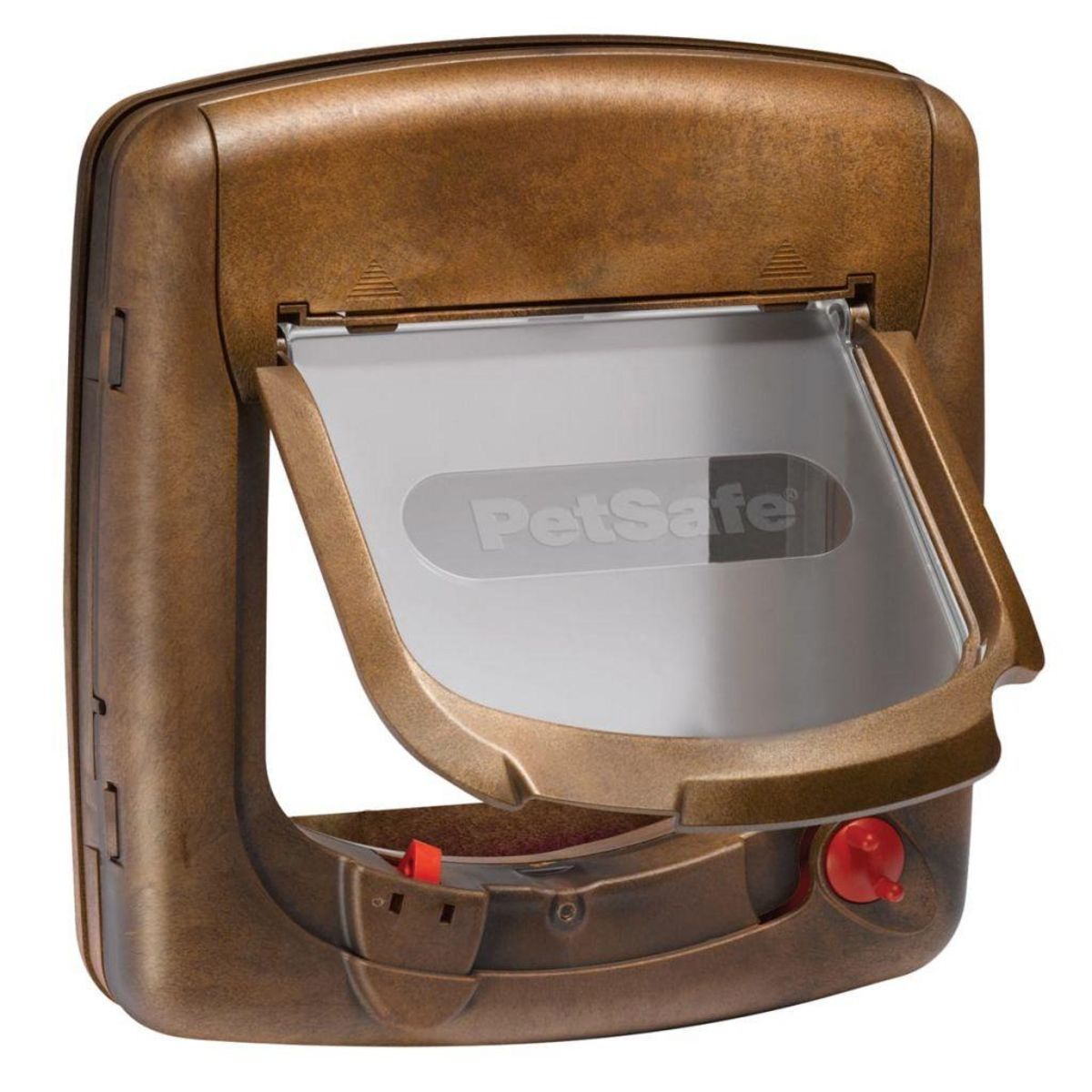 PETSAFE PetSafe Chatiere magnetique 4 voies Deluxe 420 Marron 5006