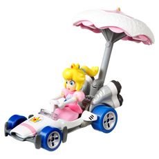 MATTEL Véhicule Hot Wheels - Mario Kart avec son aile - Princess Peach
