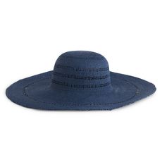 IN EXTENSO Chapeau de paille bleu femme (Bleu)