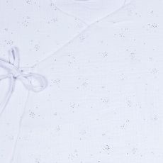 SEVIRA KIDS Gigoteuse d'été légère en double gaze de coton uni SEVIRA KIDS (Blanc)