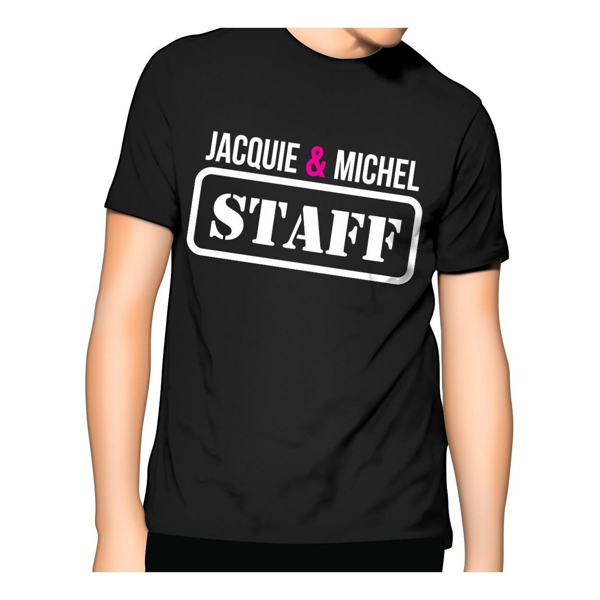 T shirt Homme Jacquie et Michel Staff pas cher Auchan