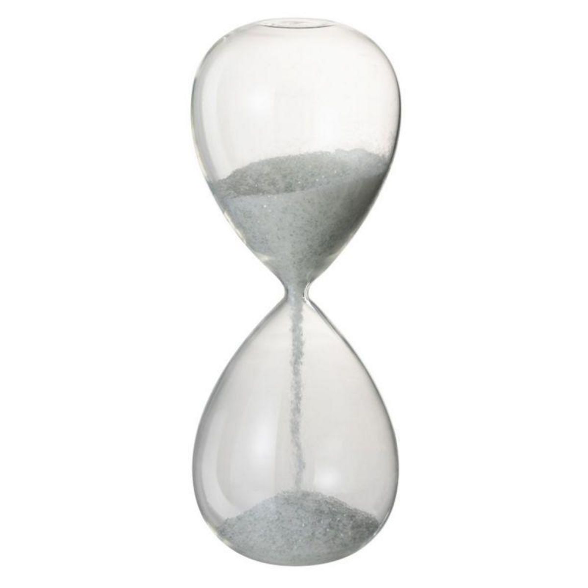 Paris Prix Statuette Déco  Sablier Perles  33cm Blanc