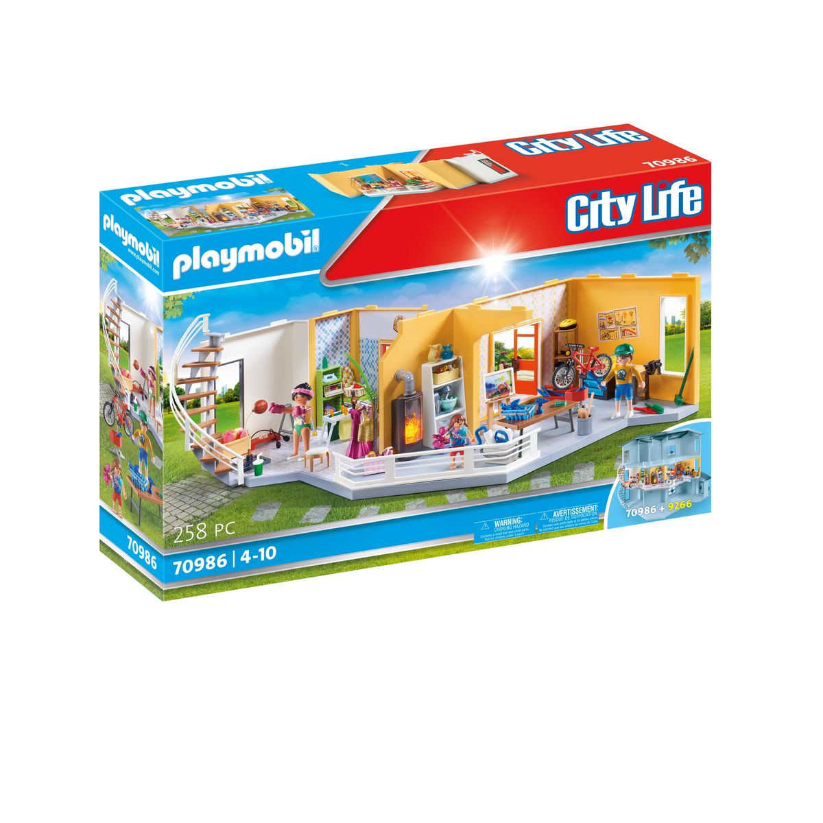 PLAYMOBIL 70986 Etage suppl. aménagé Maison Moderne pas cher