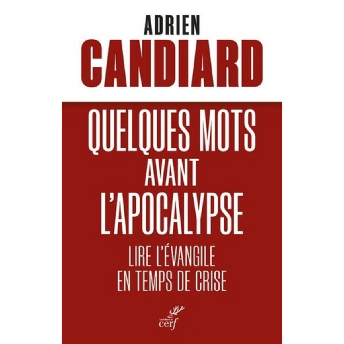 QUELQUES MOTS AVANT L'APOCALYPSE. LIRE L'EVANGILE EN TEMPS DE CRISE ...