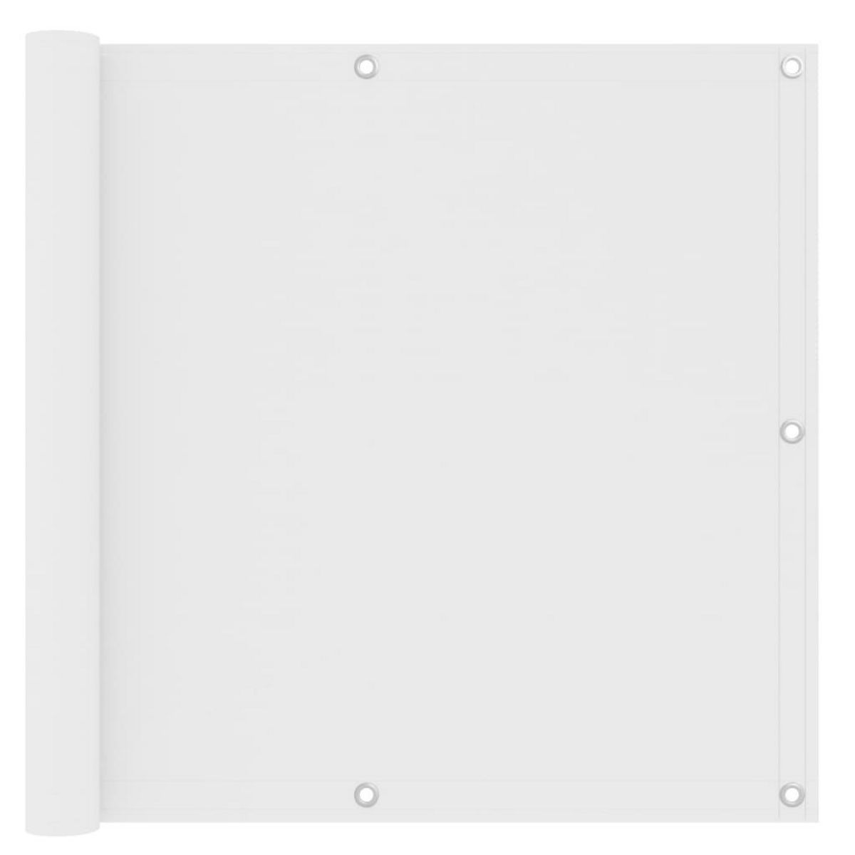 VIDAXL Ecran de balcon Blanc 90x500 cm Tissu Oxford