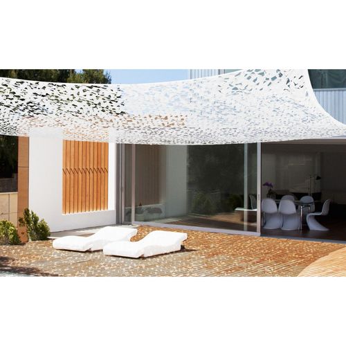 Voile d'ombrage blanche 3x3m