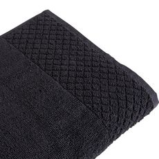 ACTUEL Maxi drap de bain en coton qualité zéro twist  600 g/m² (Noir)