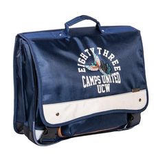  Cartable 41cm 2 compartiments Camps United Eighty bleu marine