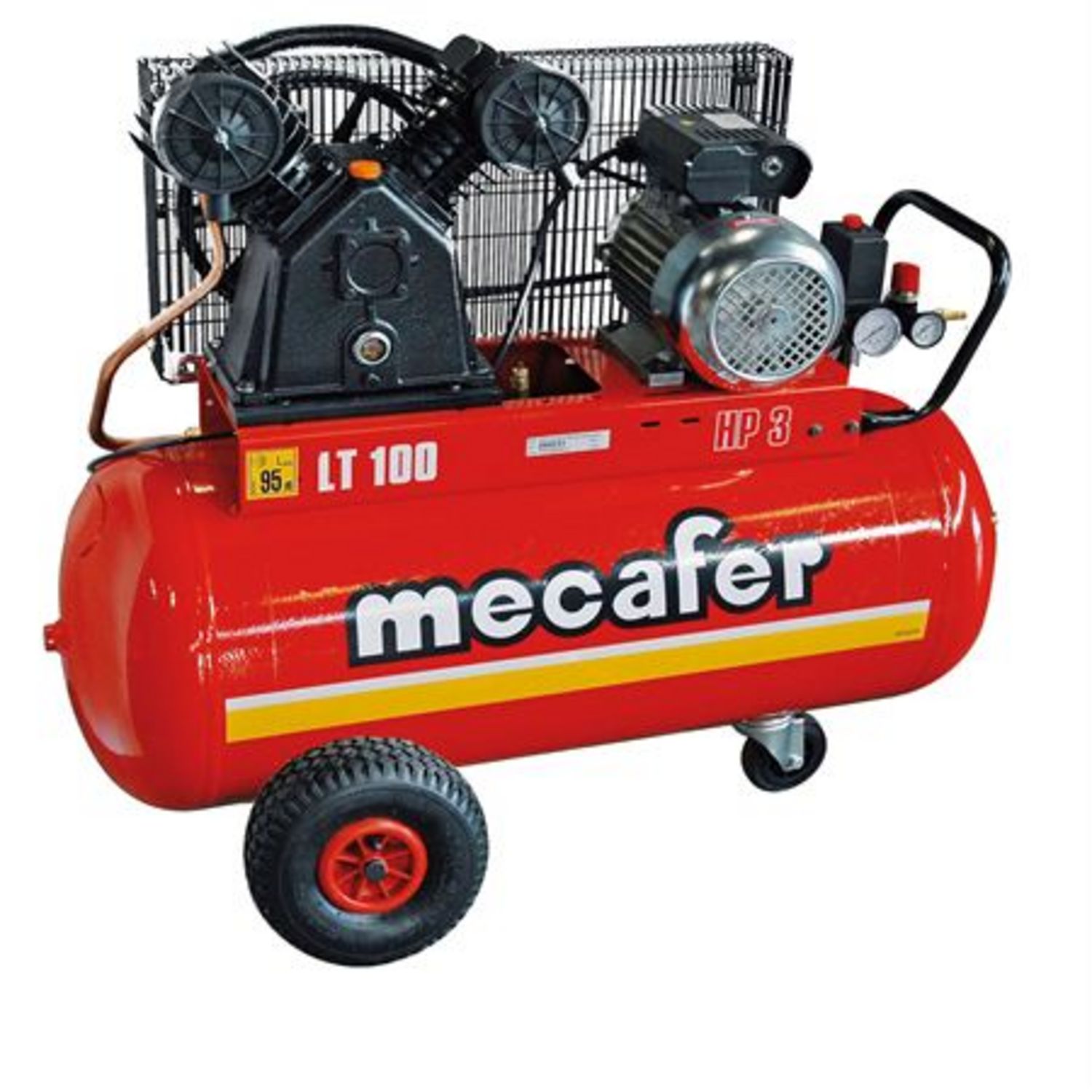 MECAFER Compresseur fonte 100L - 3CV - 10bars pas cher 