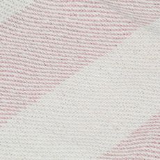 Couverture Coton Rayures 125 x 150 cm Vieux rose