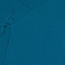 SEVIRA KIDS Gigoteuse d'été légère en double gaze de coton uni SEVIRA KIDS (Bleu paon)