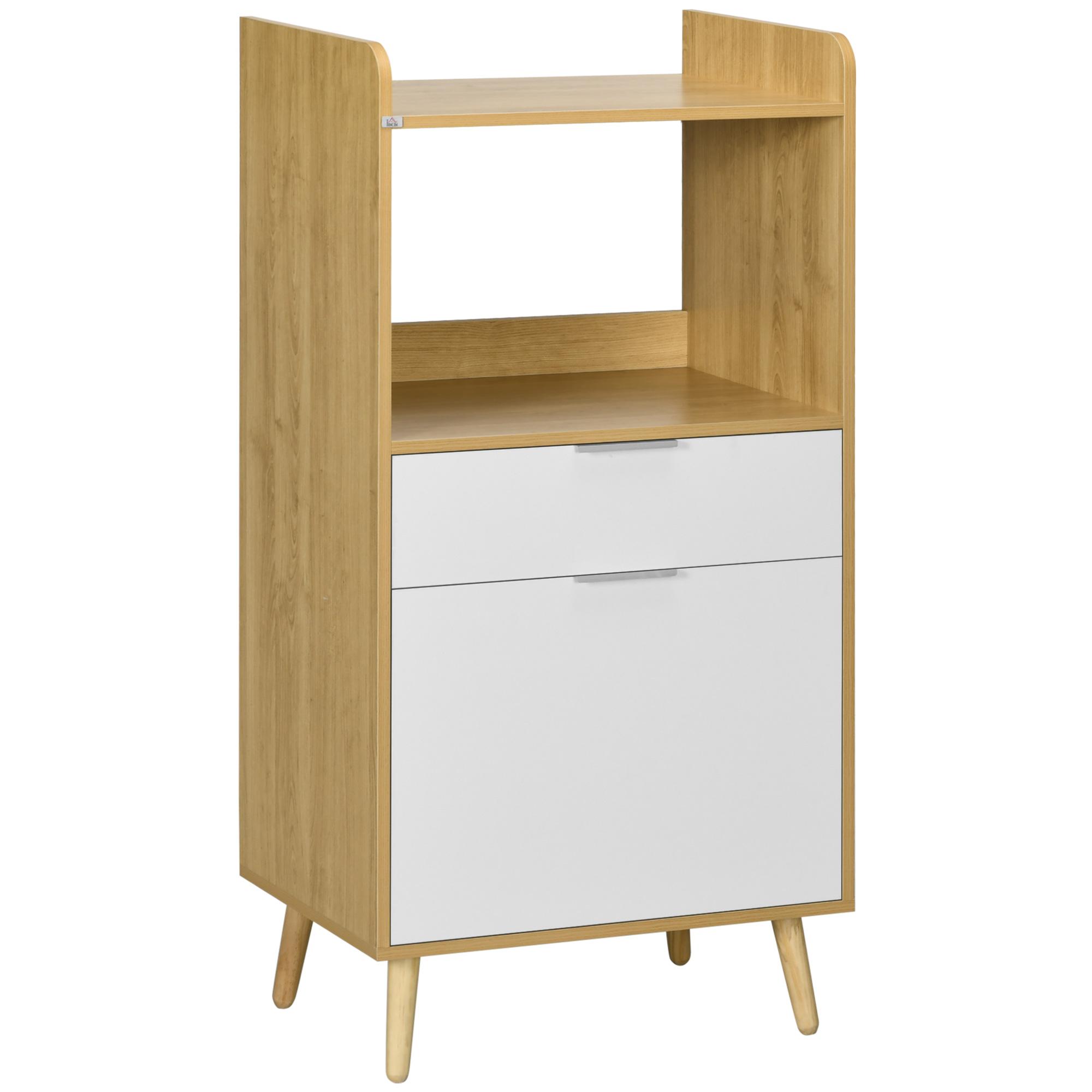 HOMCOM Meuble de rangement jouets enfant étagère de jouet pour chambre  d'enfant 4 casiers 2 tiroirs non tissé MDF blanc pas cher 