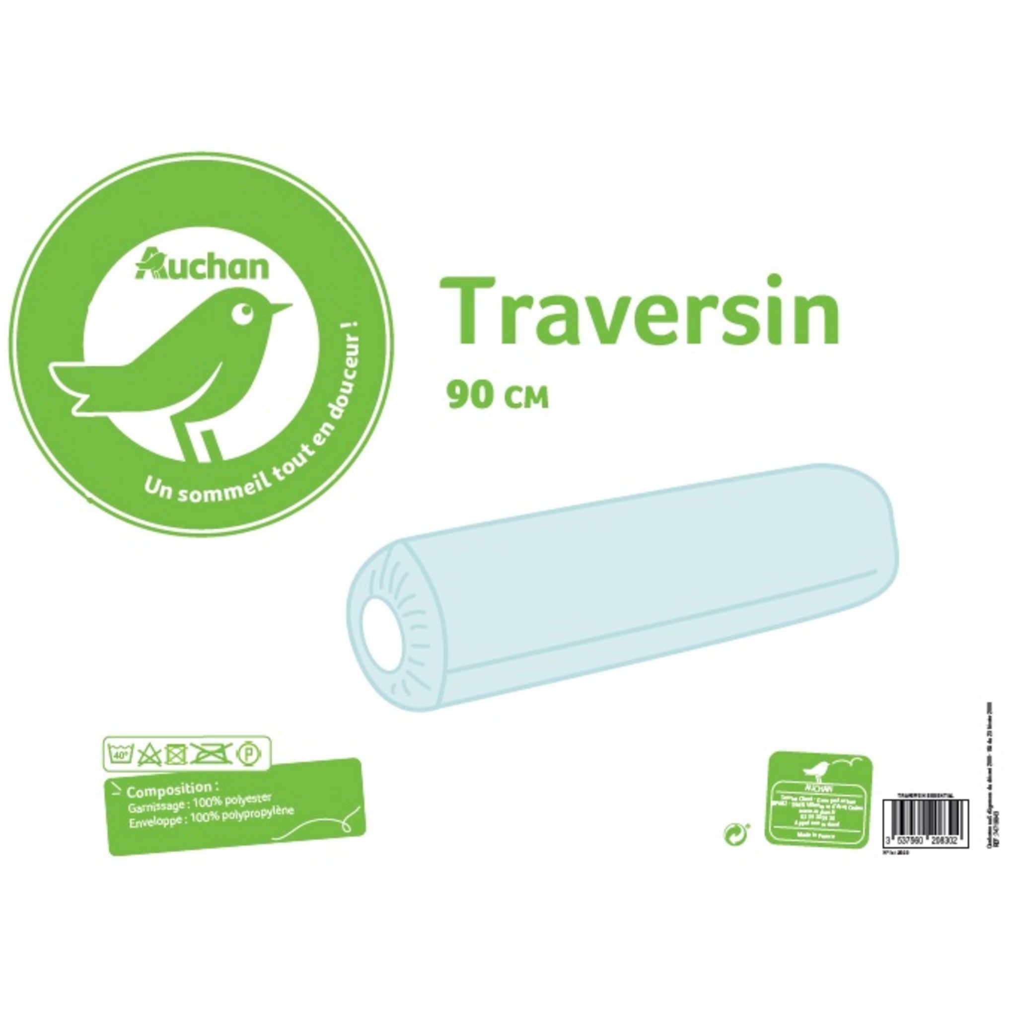 Traversin confort moelleux 90cm CONFORTABLE